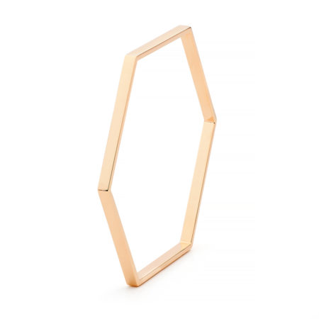 Bespoke Jewellery - Hex Rose Gold Bangle