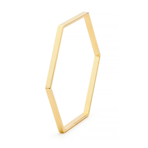 Bespoke Jewellery - Hex Gold Bangle