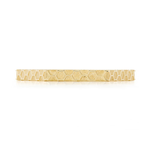 Bespoke Jewellery - Patterned Hex Bangle - Image 2