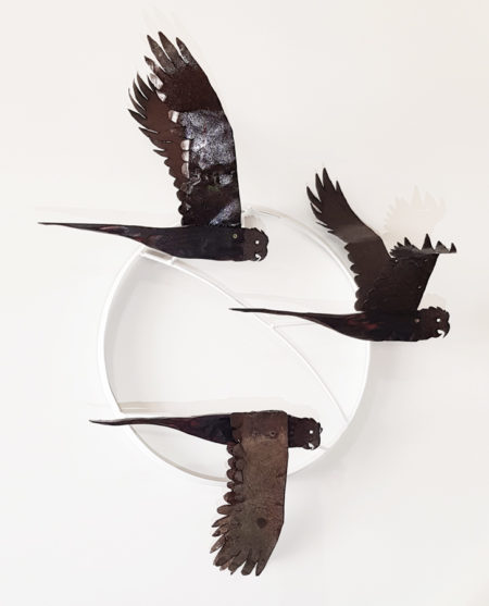 Alan Meyburgh - Black Cockatoos In Formation - Wall Mounted