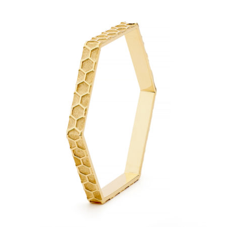 Bespoke Jewellery - Patterned Hex Bangle