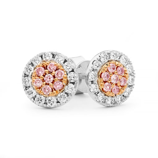 Desert Rose - Pink Diamond Button Studs