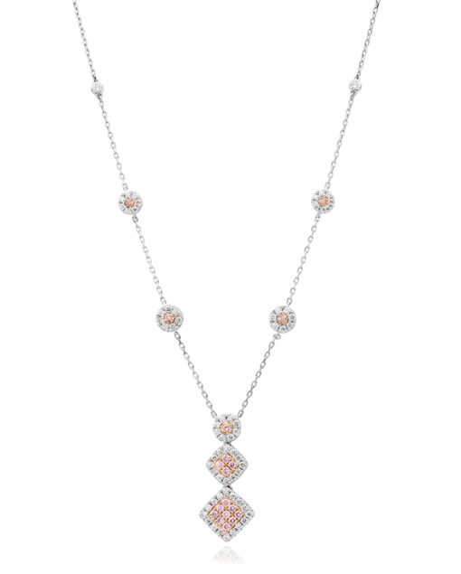 Desert Rose - Pindan Argyle Pink Diamond Drop Necklace - Image 2