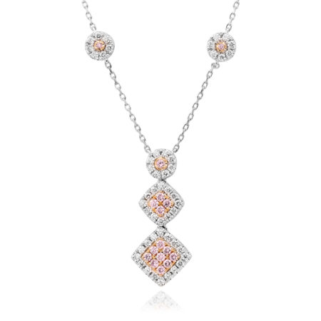 Desert Rose - Pindan Argyle Pink Diamond Drop Necklace