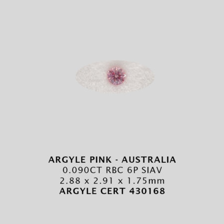 Pink Diamond - Argyle 430168 - 0.090CT 6P