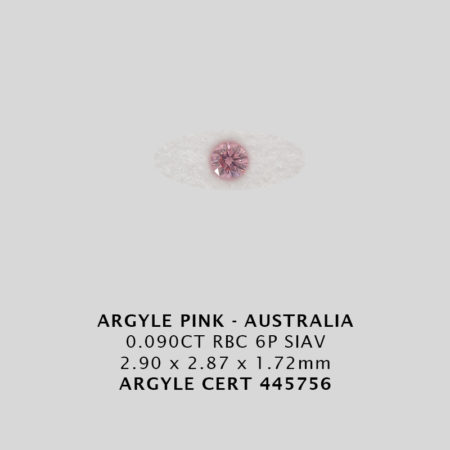 Pink Diamond - Argyle 445756 - 0.090CT 6P