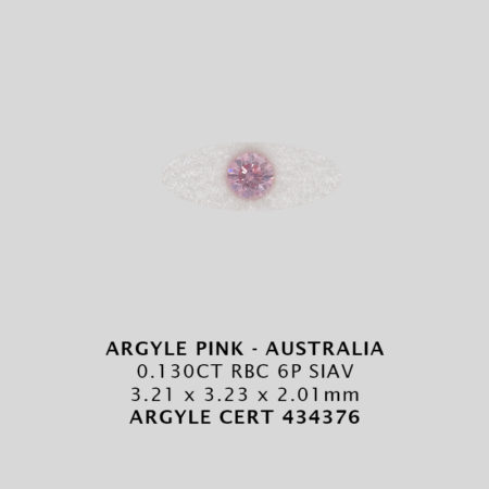 Pink Diamond - Argyle 434376 - 0.130CT 6P