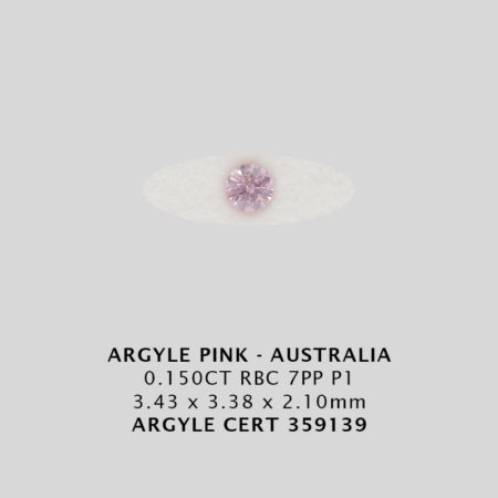 Pink Diamond - Argyle 359139 - 0.150CT 7PP