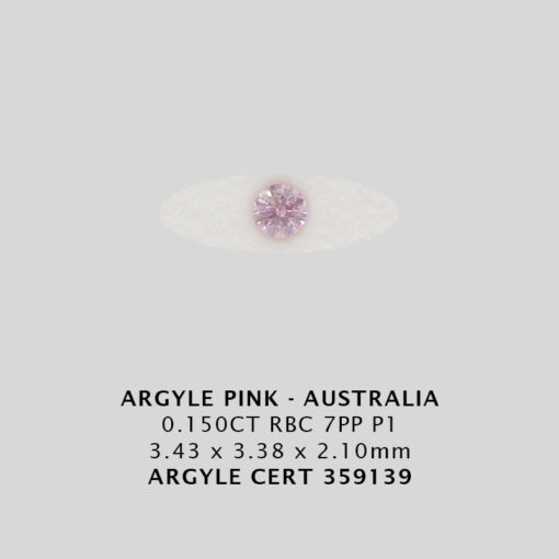 Pink Diamond - Argyle 359139 - 0.150CT 7PP