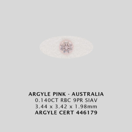 Pink Diamond - Argyle 446179 - 0.140CT 9PR