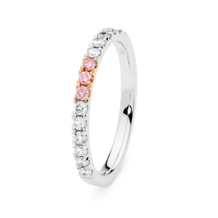 Desert Rose - Delicate Centred Pink Diamond Ring