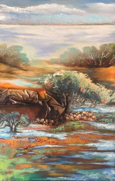 Astrid Dahl – Peppercorns After the Flooding painting