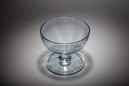 Calum Donaldson – Blue Filigrana Bowl (2) Calum Donaldson – Blue Filigrana Bowl glass