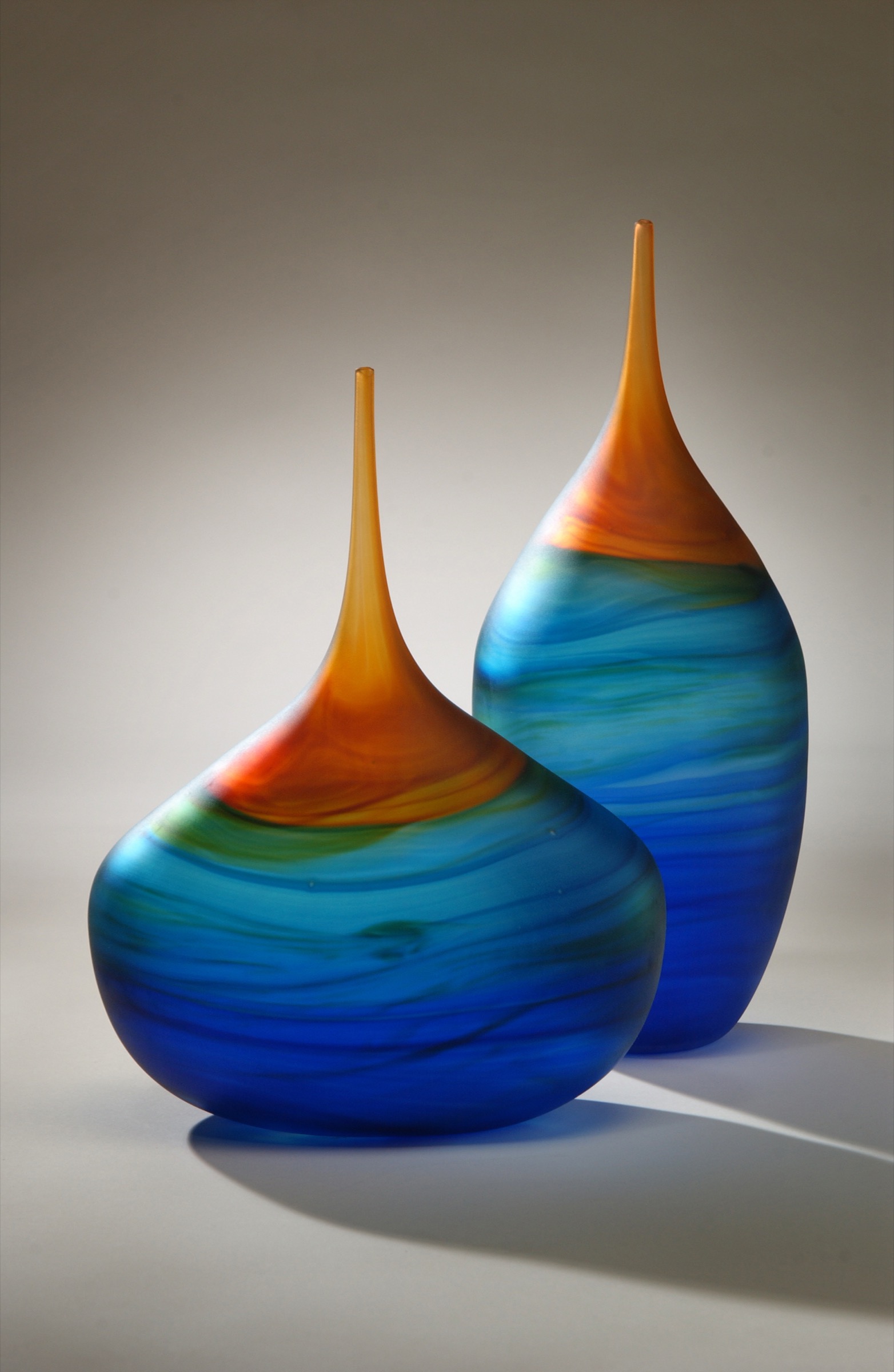 Eileen Gordon – Ocean Sunset Bottle glass